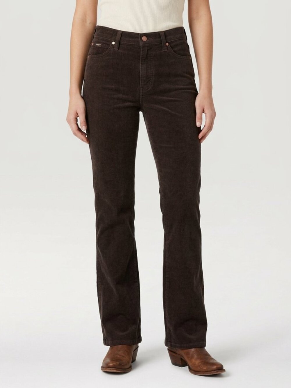 Wrangler Westward 626 Bootcut Corduroy Pants 30 Brown NWT